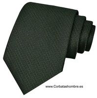 CORBATA VERDE ACEITUNA OSCURA  LISA ELEGANT  