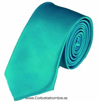 CORBATA VERDEMAR  INTENSO ESTRECHA DE TELA LISA 