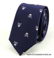 CORBATAS CALAVERAS  ELEGANTES Y  ESTRECHAS  VARIOS COLORES 