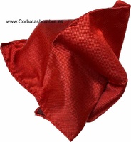 Pañuelo de traje rojo vivo