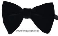 PAJARITA DE TERCIOPELO NEGRO DE MARIPOSA LUXURY
